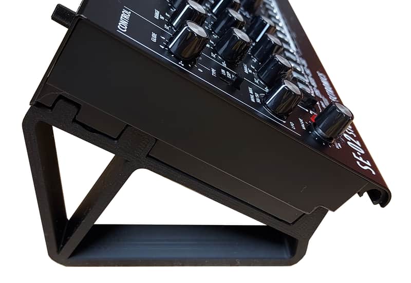 Black Color 30 Degree Angled Stands For Roland Boutique SE-02 Synthesizers - Made in USA image 1