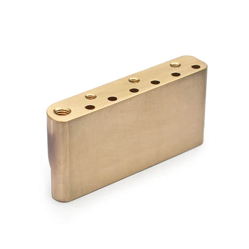 Brass Guitar Strat Stratocaster Style Bridge Tremolo Block image 1