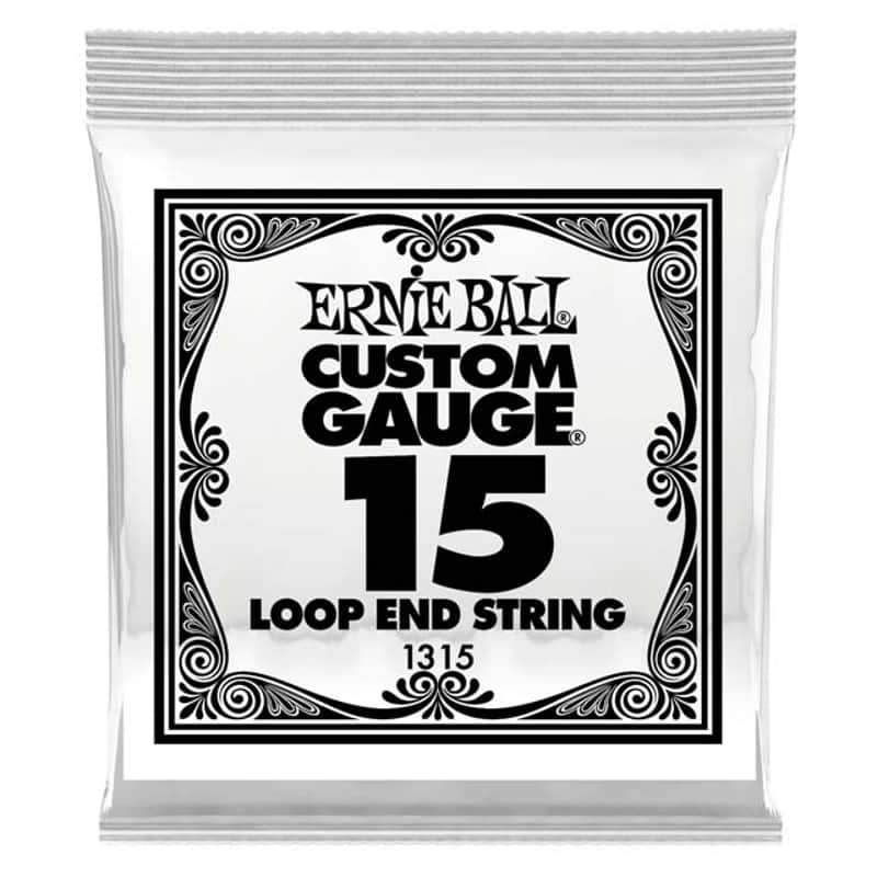 .015 Loop End Tin Plated Steel Custom Gauge for Banjo Mandolin Auto Harp Dulcimer Guitar Type String Works Great for Chinese 二胡 Spike Fiddle! image 1