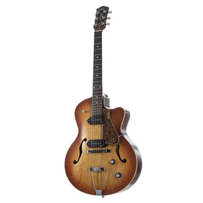 Godin 5th Avenue CW Kingpin II Cognac Burst - Semi Acoustic Guitar image 9