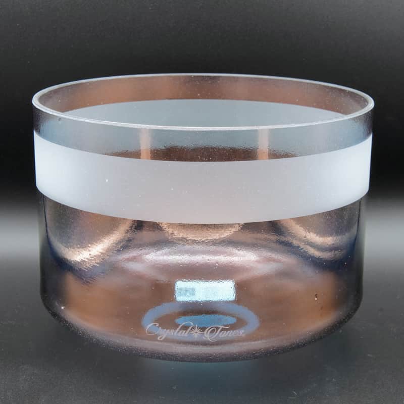 Crystal Tones 9" Tibetan Quartz Copper Quartz Crystal Singing Bowl (C4+40) image 1