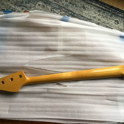 Fender Custom Built ‘75 Jazz Bass Neck 1975 - Vintage Yellow Gloss Nitro image 6