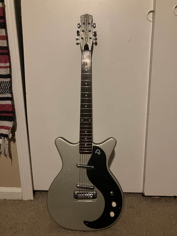 Danelectro 59M NOS+ Silver Sparkle image 1