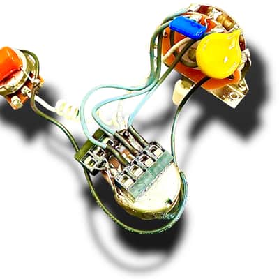 Deluxe Anderton Modified 5 way with Series Taming Caps Solderless Wiring Harness for 2 pickup guitars - Strat Style or Tele!!!!!  NEW image 1