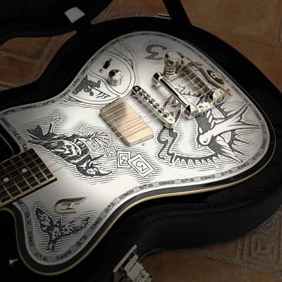 Duesenberg  Johnny Depp Jack Sparrow Limited edition Signature Series Aluminum Tattooed image 4