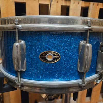 Slingerland 5.5"x 14" Super Gene Krupa Snare Drum - Blue Sparkle Pearl image 1
