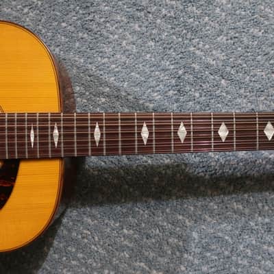 Vintage 1960s Giannini GS 680 12 String Acoustic Guitar Cedar Top Guitar Brazilian Rosewood Beautiful Lush Tones Case image 7