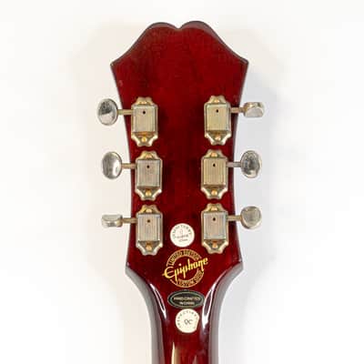 Epiphone Riviera Custom P93 Semi-Hollow Electric Guitar Wine Red w/ Bigsby P90s Bild 5