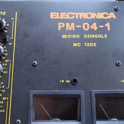 Electronica PM-04-1 vintage stereo mixer analog USSR Soviet mixing console DDR like new image 2