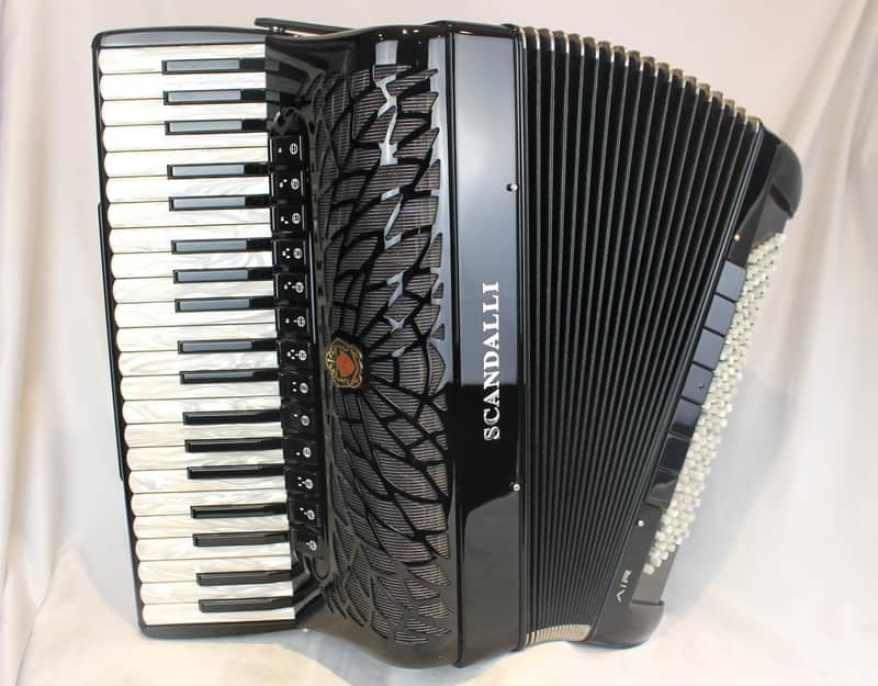 NEW Black Scandalli Air I S Piano Accordion LMMH 41 120