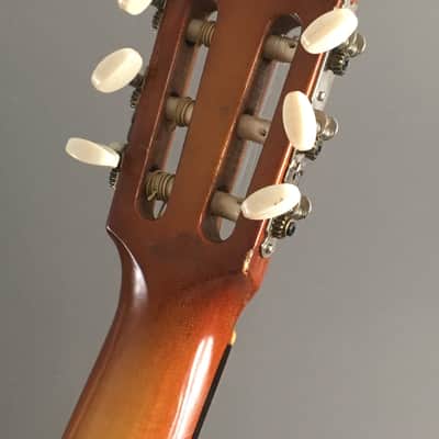 Vintage Kawai MIJ Japan Classical Guitar Lefty Conversion 1960s Natural Relic Martin Style Binding Bonus Gig Case image 18