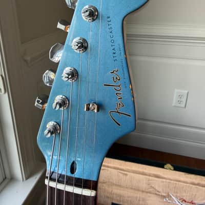 2025 Fender Custom Shop Stratocaster Custom Deluxe SR25 Matching Headstock Heavy Relic - Aged Lake Placid Blue image 8