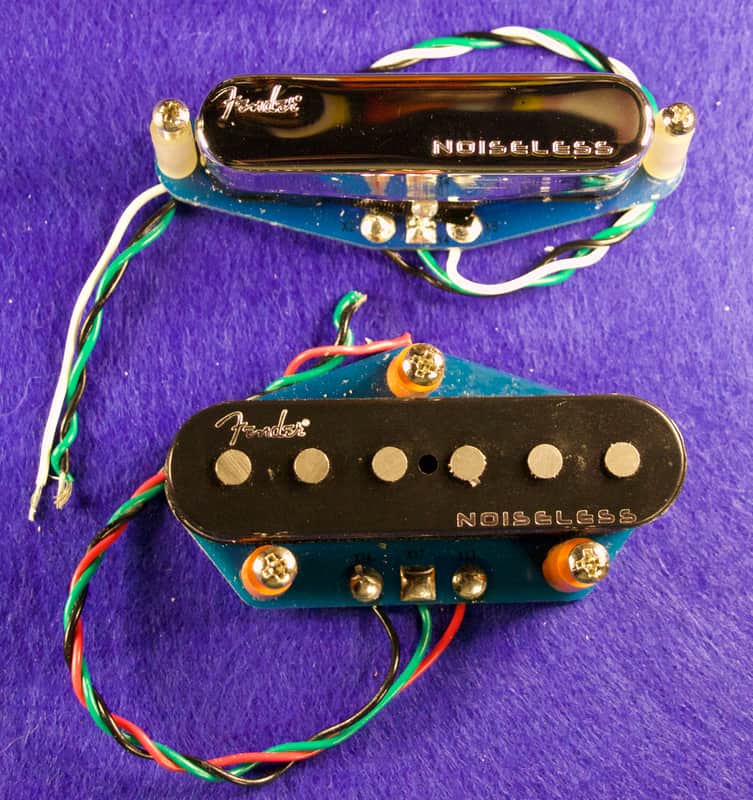 Fender Ultra Noiseless Vintage Telecaster Pickup - Silver/Black image 1