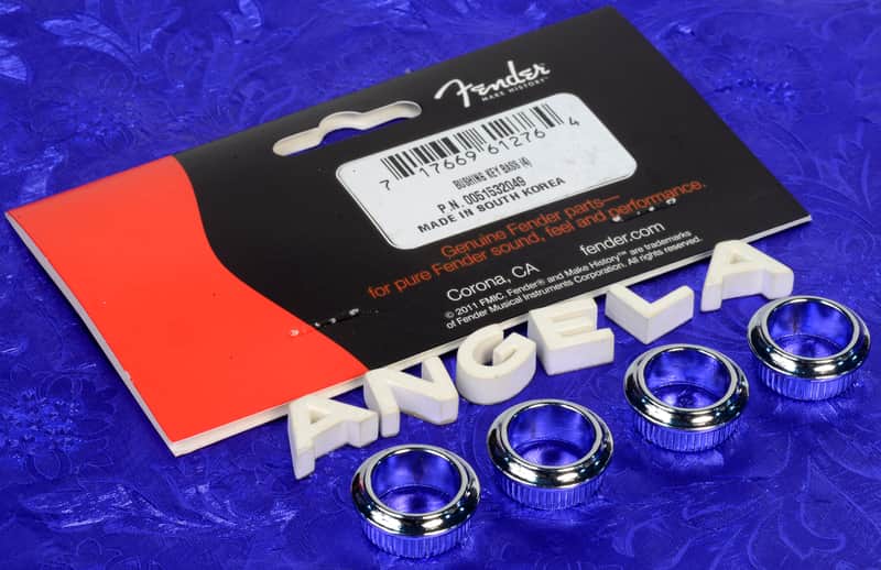 Fender Standard Bass Tuner Bushings Chrome, 0051532049 image 1