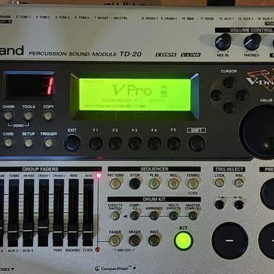 Roland TD-20KV/20SV V-Pro V-Drum Kit(COMPLETE - As Pictured) w/ PM-10 Monitor, all hardware & LOTS OF ACCESSORIES image 3