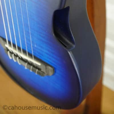 Ibanez AUP10FMNE-TBO Tenor Ukulele - Transparent Blue Sunburst Open Pore image 8