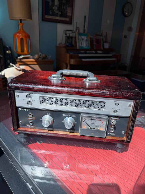 Akai-Roberts hand made amp 2025 - sunset red image 1