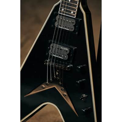 Epiphone Dave Mustaine Signature Flying V Custom Guitar w/ Seymour Duncan Pickups - Black Metallic image 10