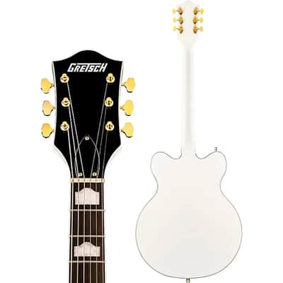 Gretsch Guitars  G5422TG Electromatic Classic Hollowbody Double-Cut With Bigsby and Gold Hardware Electric Guitar  2023 - Snow Crest White image 6