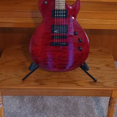 ESP EC100QM with EMG select Pickup in the Bridge Position - Excellent Condition Candy Apple Red Gloss image 1