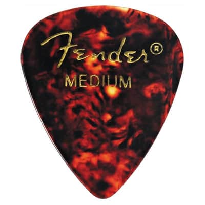 Fender 351 Celluloid Picks - 12-Pack-White / Medium image 3