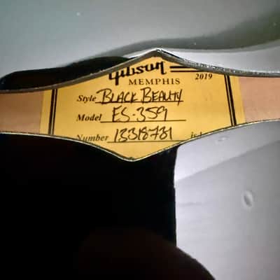 Gibson Memphis Limited ES-359 3-Pickup 2019 - Black Beauty image 3