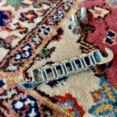 1960's Chrome Gibson Wraparound Bridge Les Paul Junior SG TPBR 8513 12809 Lightning Bar image 7