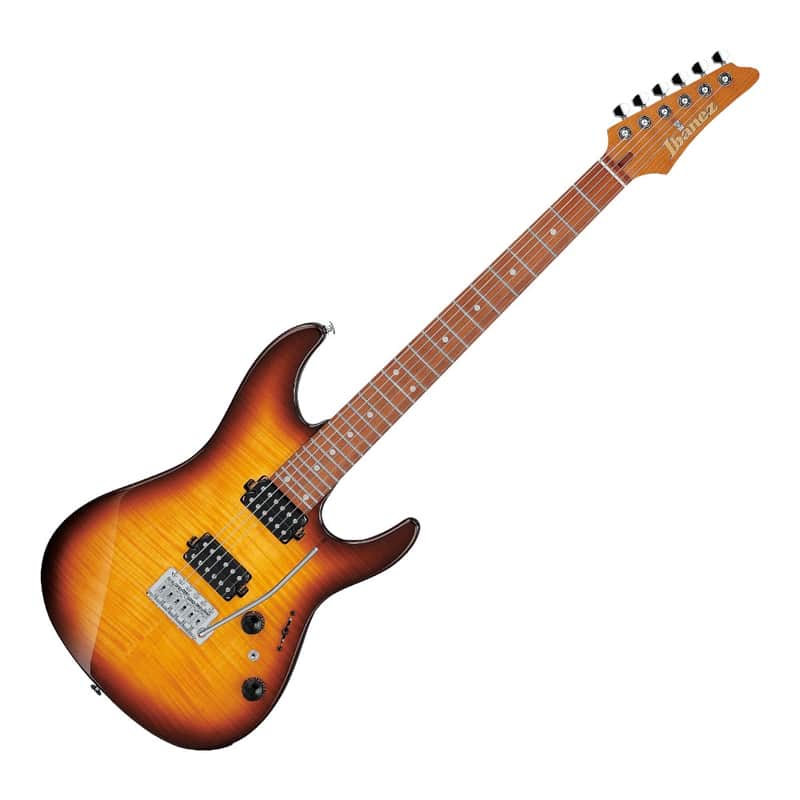 Ibanez AZ24S1 Electric Guitar with Roasted Maple Neck and Jatoba Fretboard, Violin Burst image 1