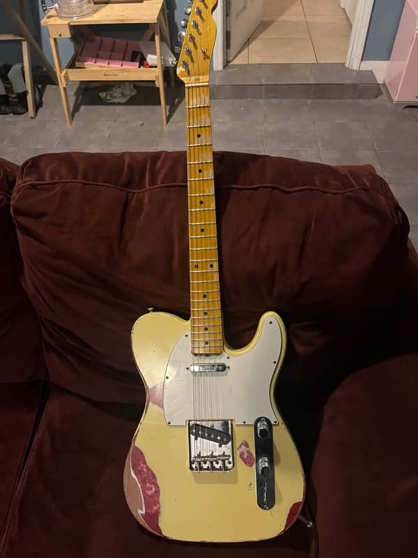 Partscaster Tele - Cream Over Paisley image 1