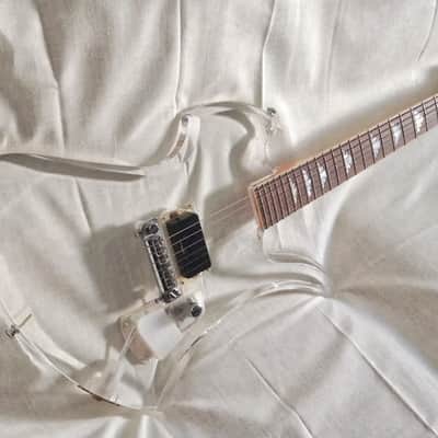 Fernandes MG-85C Clear Acrylic Mockingbird-Hide of X Japan Signature Model image 17