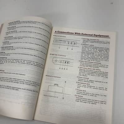 CASIO CZ101 OPERATION MANUAL user synthesizer book keyboard VINTAGE image 3