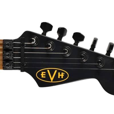 EVH Ltd Ed Striped Frankenstein Black Yellow Frankie Aged Electric Guitar image 7