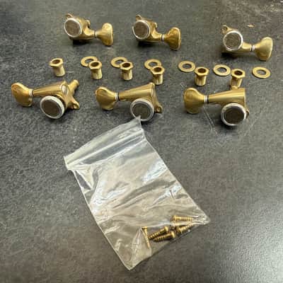 Gotoh SGS510Z-S5-MG-T X-Gold 6 in line Locking Tuners 2019 - X-Gold image 2