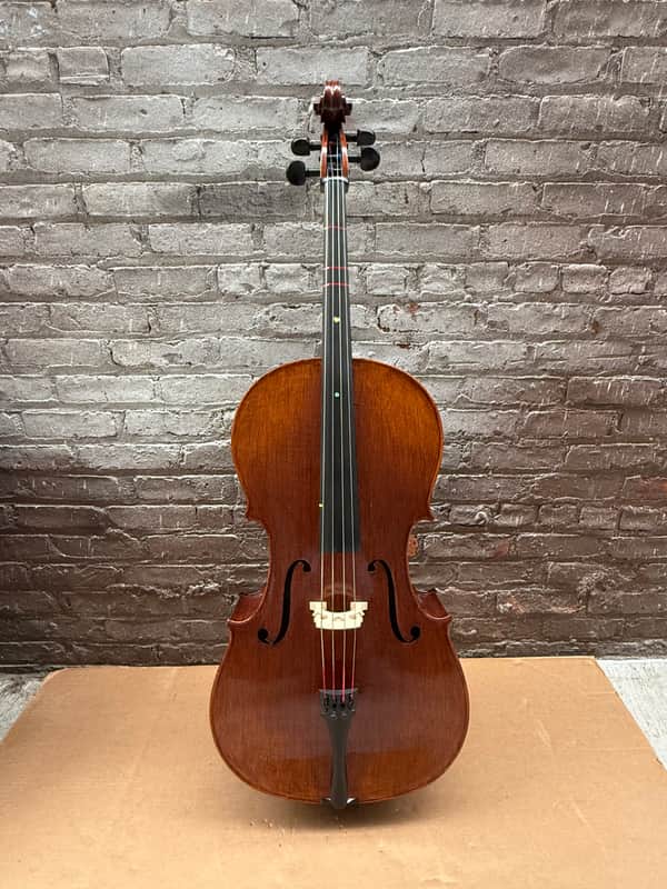 Artisan Strings Bravura Model 300 4/4 Cello 2006 Natural Finish w/ Original Gig Bag - Poor Condition, Cracked Wood image 1