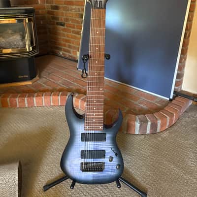 Ibanez RGIR9FME-FDF Iron Label 2019 - Faded Denim Flat image 1