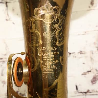 Vintage 1940s Buffet Crampon SA 18-20 Tenor Saxophone w/ OHSC image 6