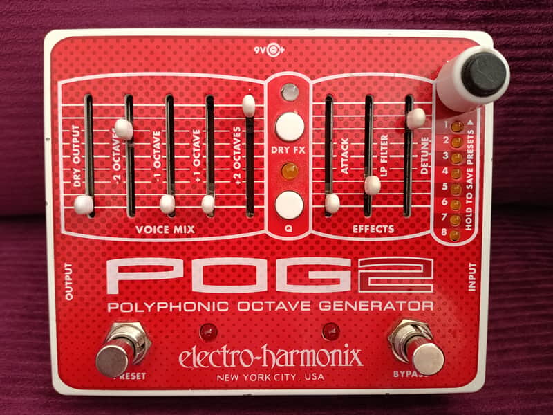Electro-Harmonix POG2 Polyphonic Octave Generator 2009 - Present - Red / White image 1