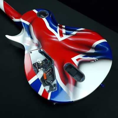 ESP LTD EC-1000 Deluxe Custom Union Jack Flag finish Seymour Duncan Distortion pickups + hardcase image 17