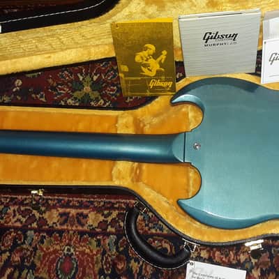 Gibson Custom Shop Murphy Lab '64 SG Standard Reissue with Maestro - Light Aged Pelham Blue !! image 5