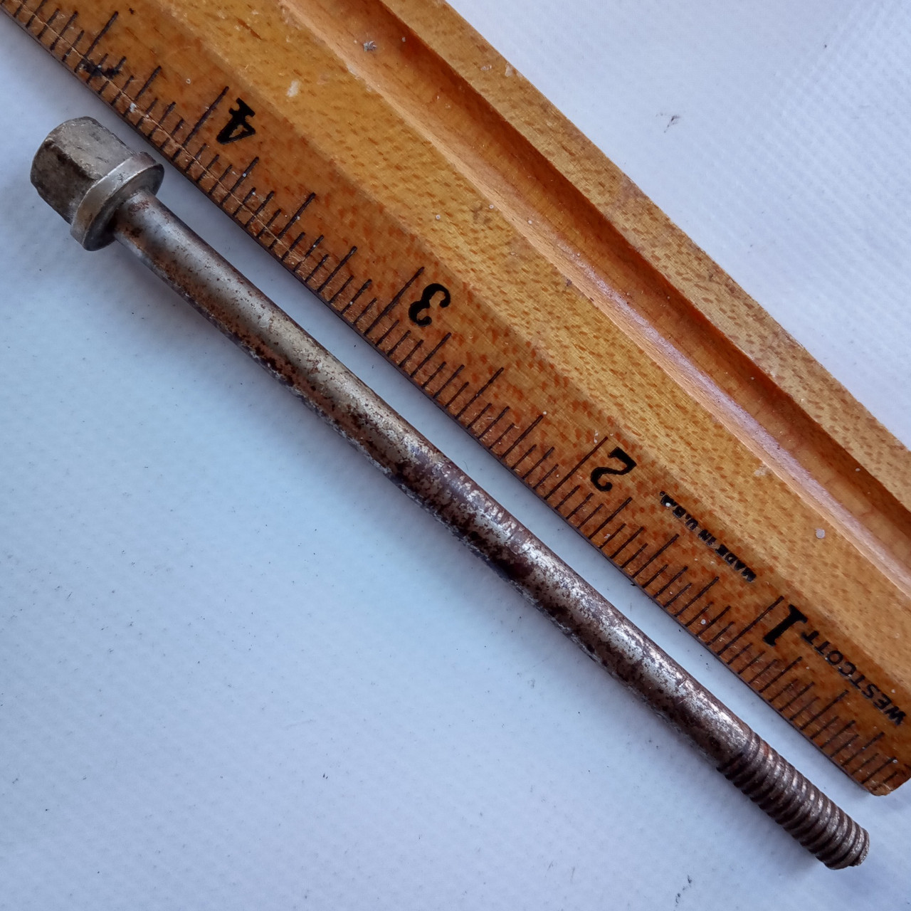 Slingerland 5x 4" T-Rods 30s Early Flat Head Tom/Snare Drum Tensioner Nickel USA — main photograph