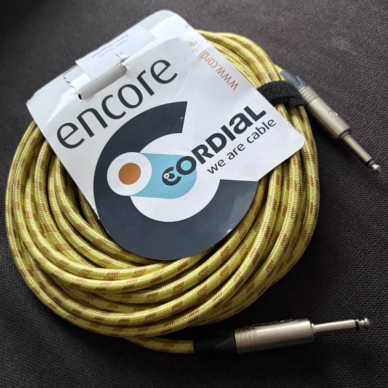 Cordial Encore 9m / 30ft 'Tweed' Guitar Cable NEUTRIK ® *Brand NEW - Tweed image 1