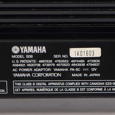 Yamaha Japan S08 Music Synthesizer Weighted 88-Key Keyboard Synth image 11