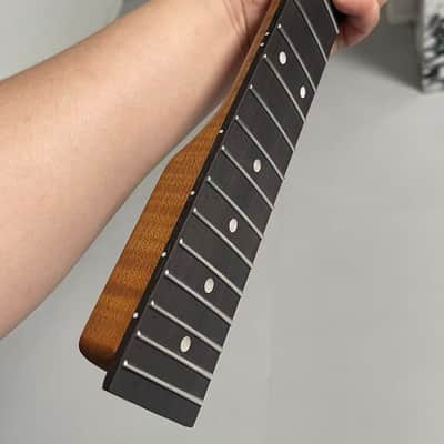 4a Round End stainless steel 22frets Roasted flame Maple guitar neck 25.5inch hole 10mm Satin Rosewood fingerboard ,4A Bone nut Stainless steel 22fret satin Roasted Flame Maple electric guitar neck image 4