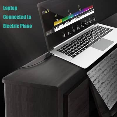 15-Feet Usb B Midi Controller Cable Cord For Audio Interface, Piano, Midi Keyboard, Midi Controller, Mixer, Speaker, Instrument, Usb Microphone, Usb A To B Cable image 6