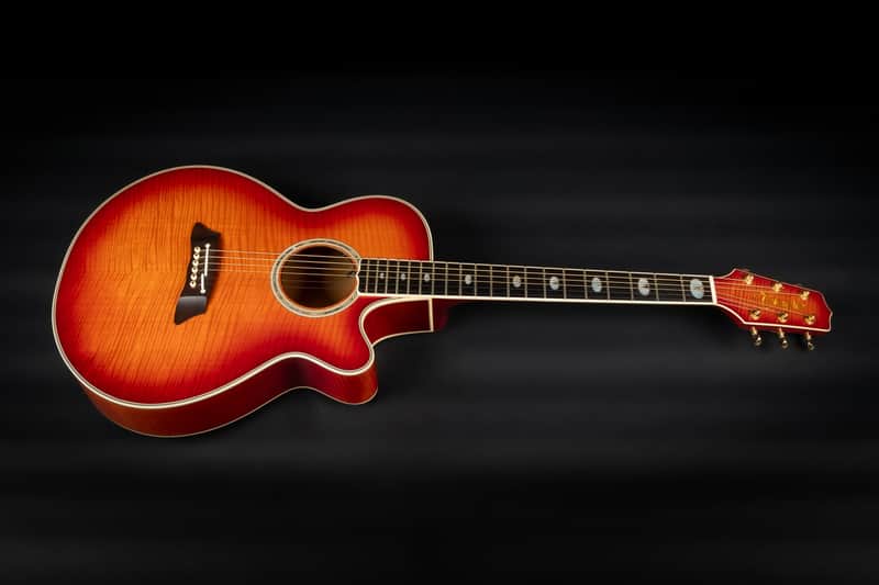 【美品】希少赤カラー Takamine エレアコ　NPT-115 1990s Takamine NPT115 - Fire Red Burst | Japan Vintage | Reverb