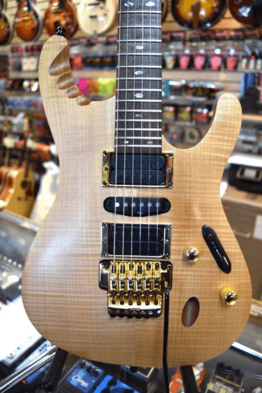 Ibanez Egen 8 Herman Li Signature Platinum Blonde image 1