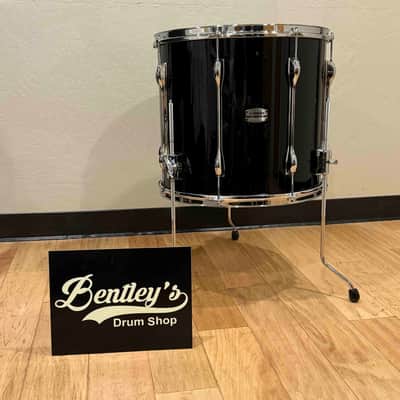 Yamaha Recording Custom 16x18 Floor Tom in Solid Black Gloss Lacquer with SKB Soft Bag (Rm 4)
