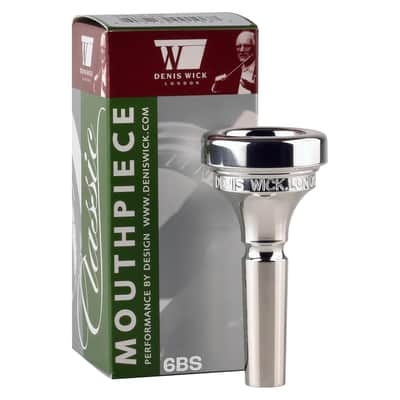 Denis Wick Classic Trombone Mouthpiece Silver Plated, 5880-12CS - V-Type Design for Balanced Tone & Smooth Response - Small Shank Fitting Trombone Accessory 24.7 x 6.5 x 6.1mm image 1