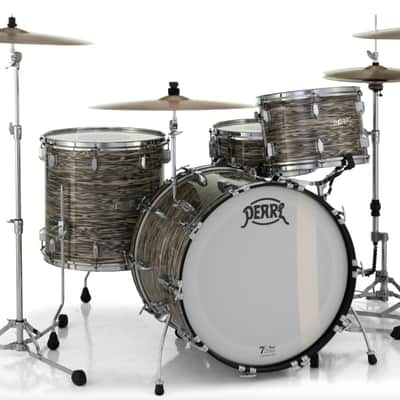 Pearl President Series Deluxe 3-piece Shell Pack - 22" Bass Drum DESERT RIPPLE image 4