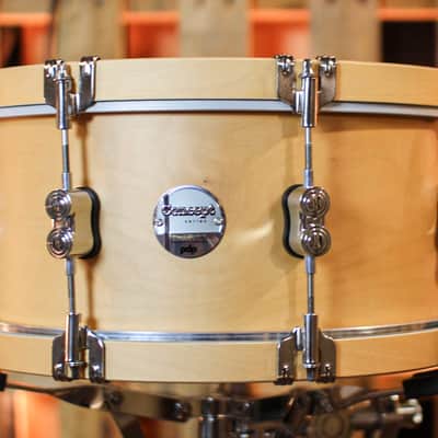 PDP 6.5x14 Concept Classic Natural Stain w/ Natural Hoops Snare Drum - PDCC6514SSNN image 1